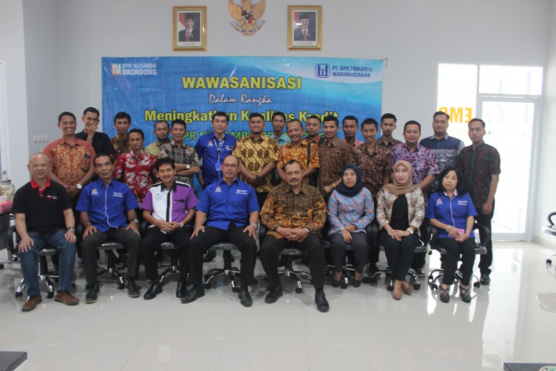 Studi banding PT BPR Nusamba Brondong di PT BPR Trikarya Waranugraha